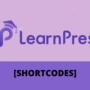 learnpress shortcodes